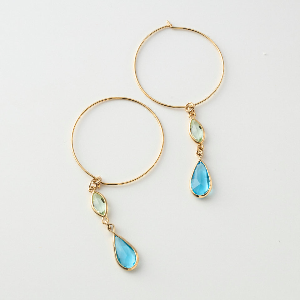 【先行予約受注商品】Glass drop pierce / earring