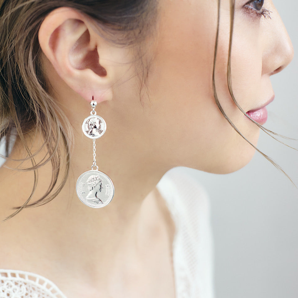 Siiiiii coin pierce / earring