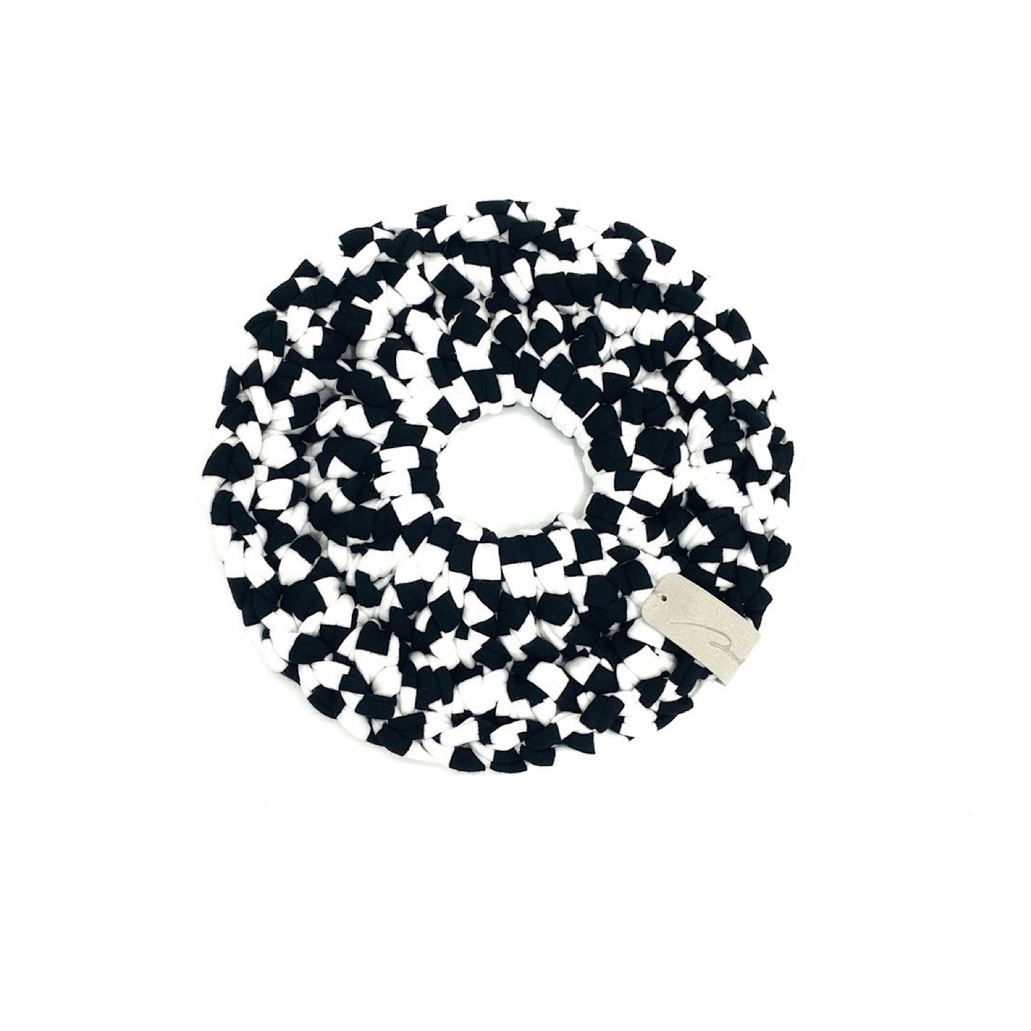Upcycle pot mat ホワイト×ブラック
