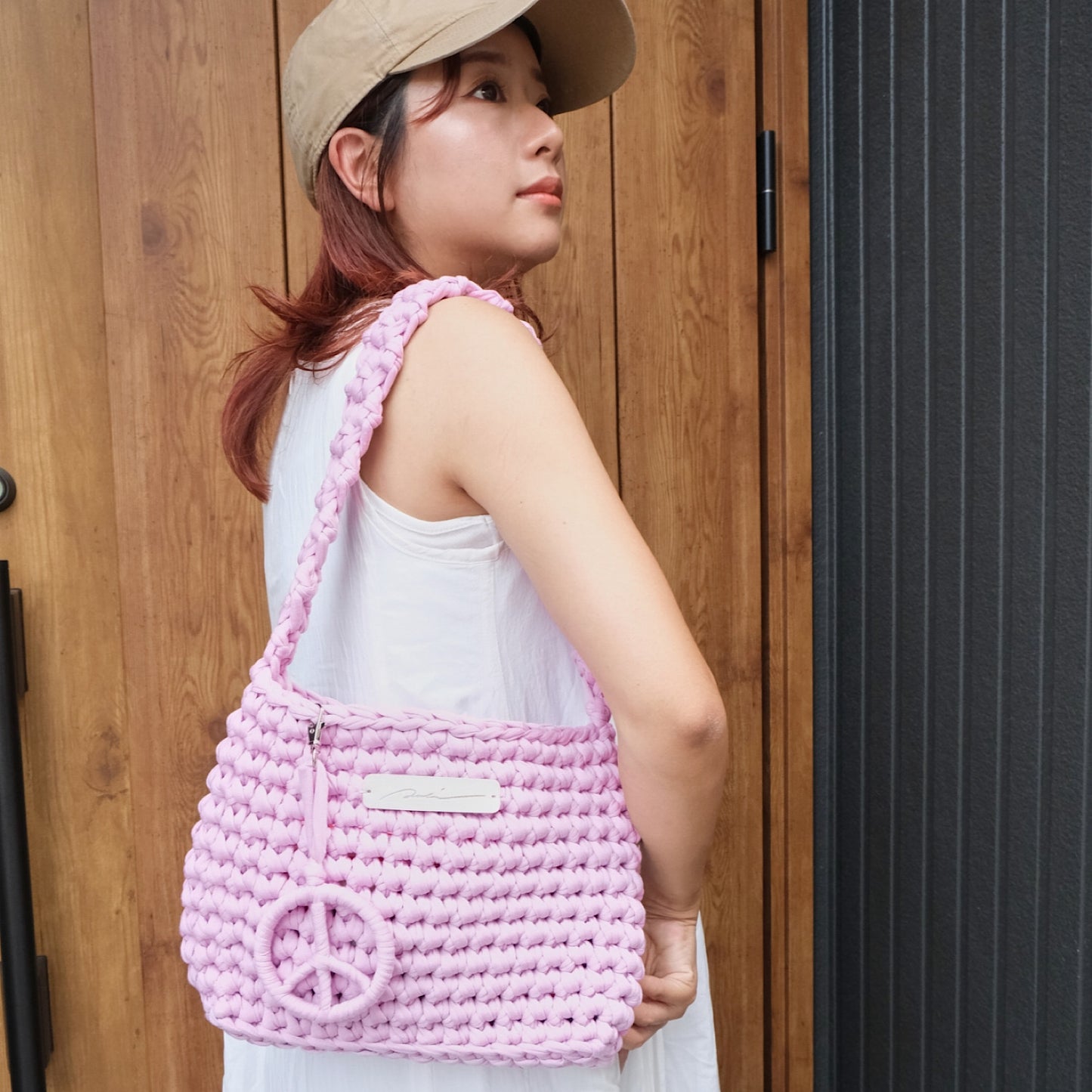 Upcycle Crochet Bag ラベンダー