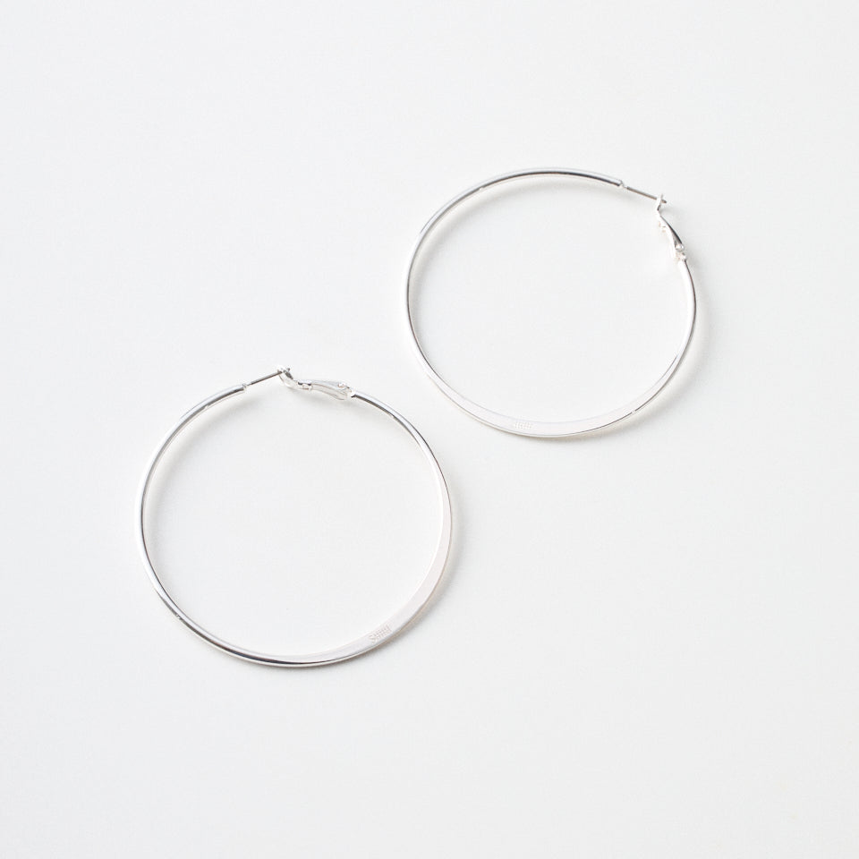 Siiiiii logo big hoop pierce