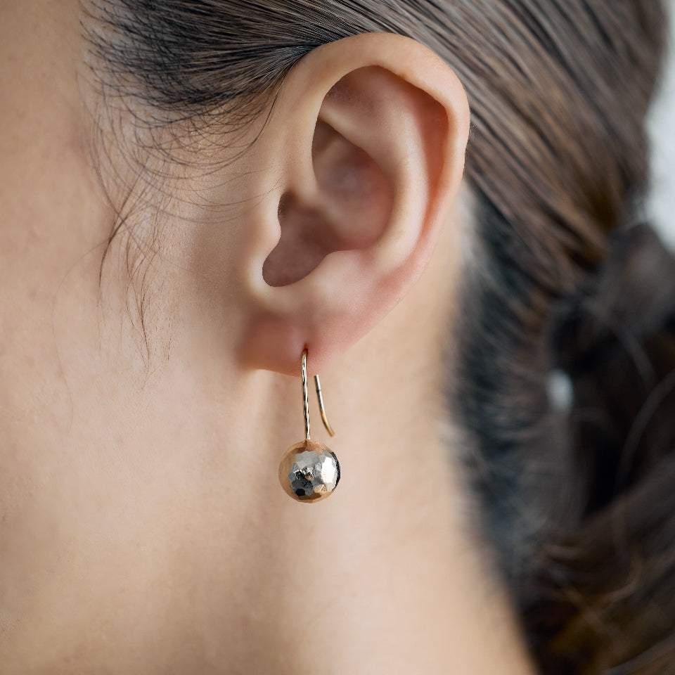 Mirror ball pierce / earring