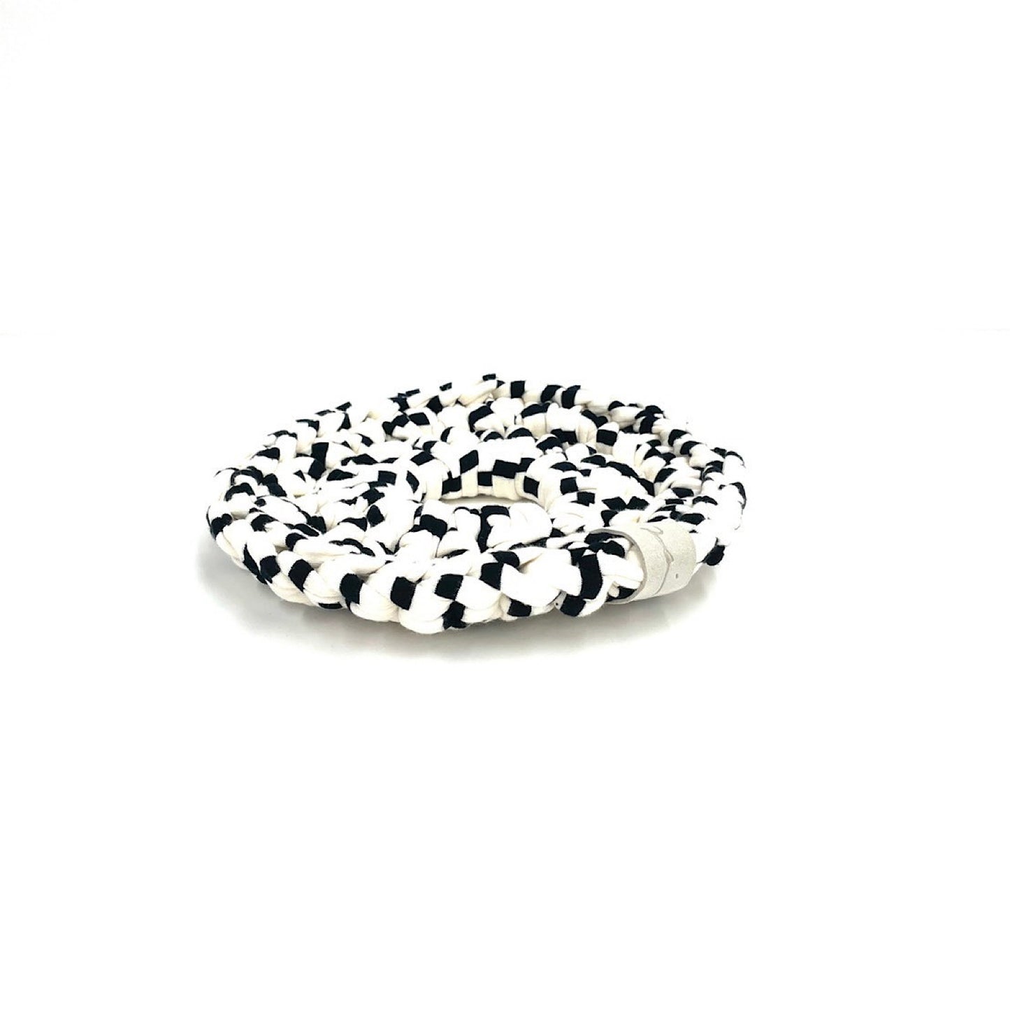 Upcycle pot mat オフホワイト×ブラック
