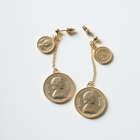 Siiiiii coin pierce / earring