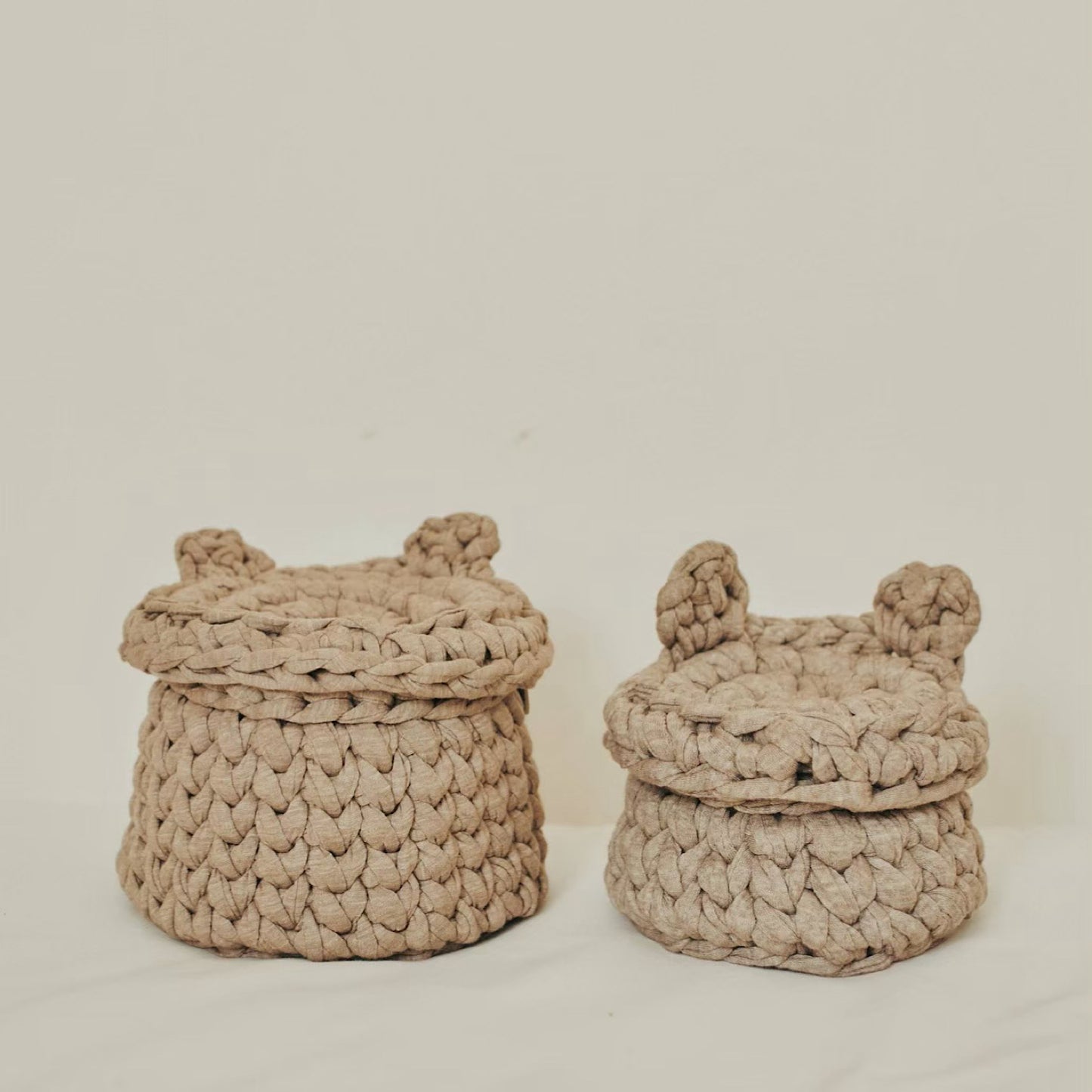 Upcycle KUMAMIMI COVER BOX (M)杢グレー