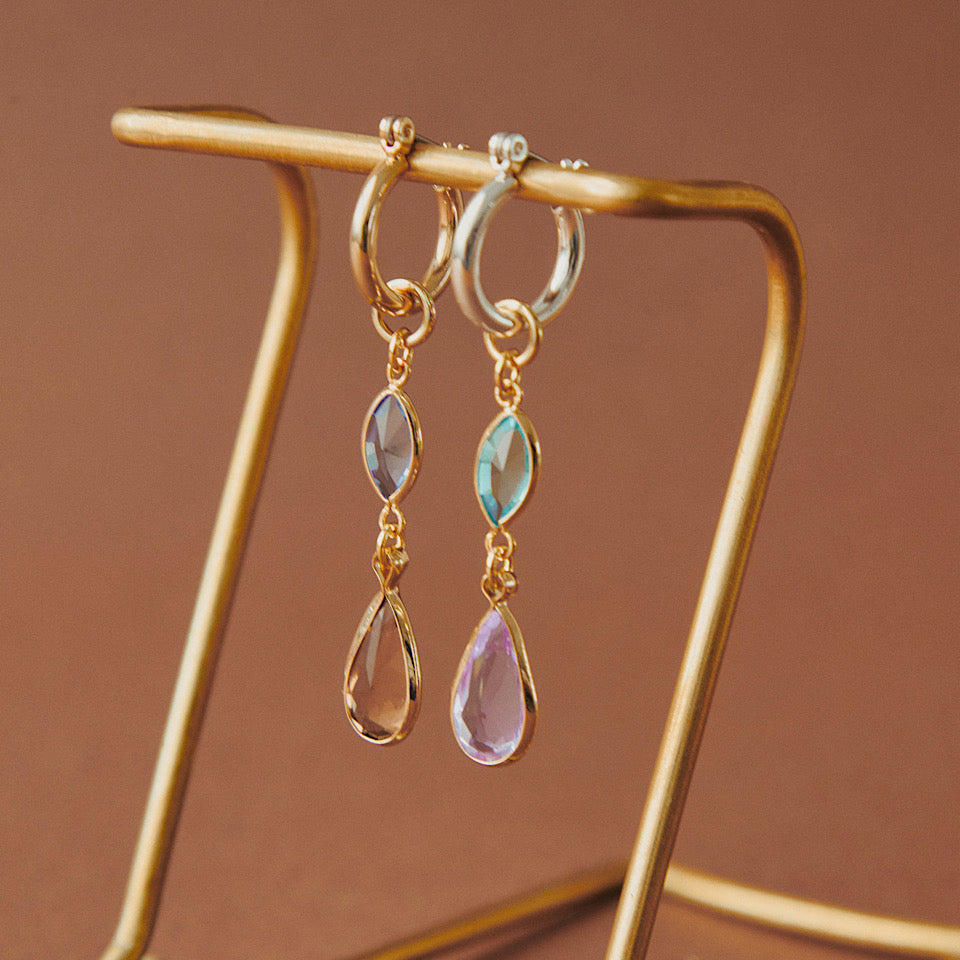 Glass drop charm