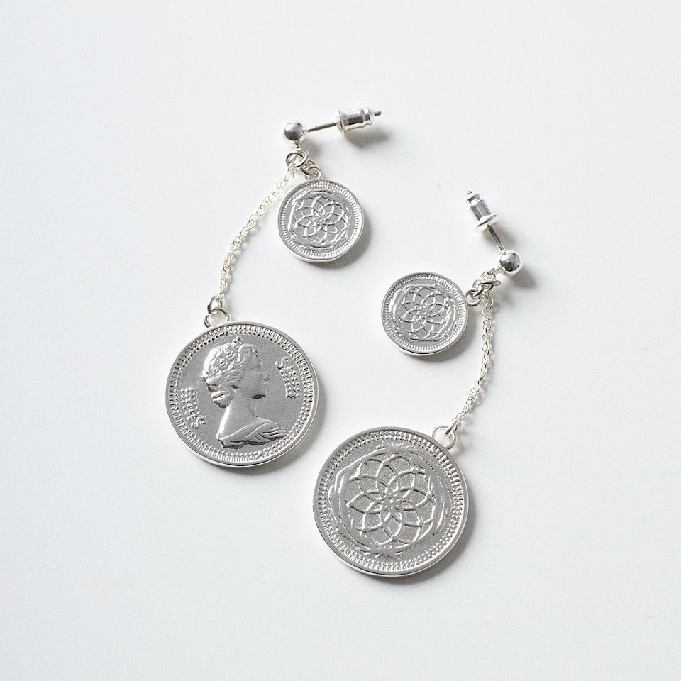 Siiiiii coin pierce / earring