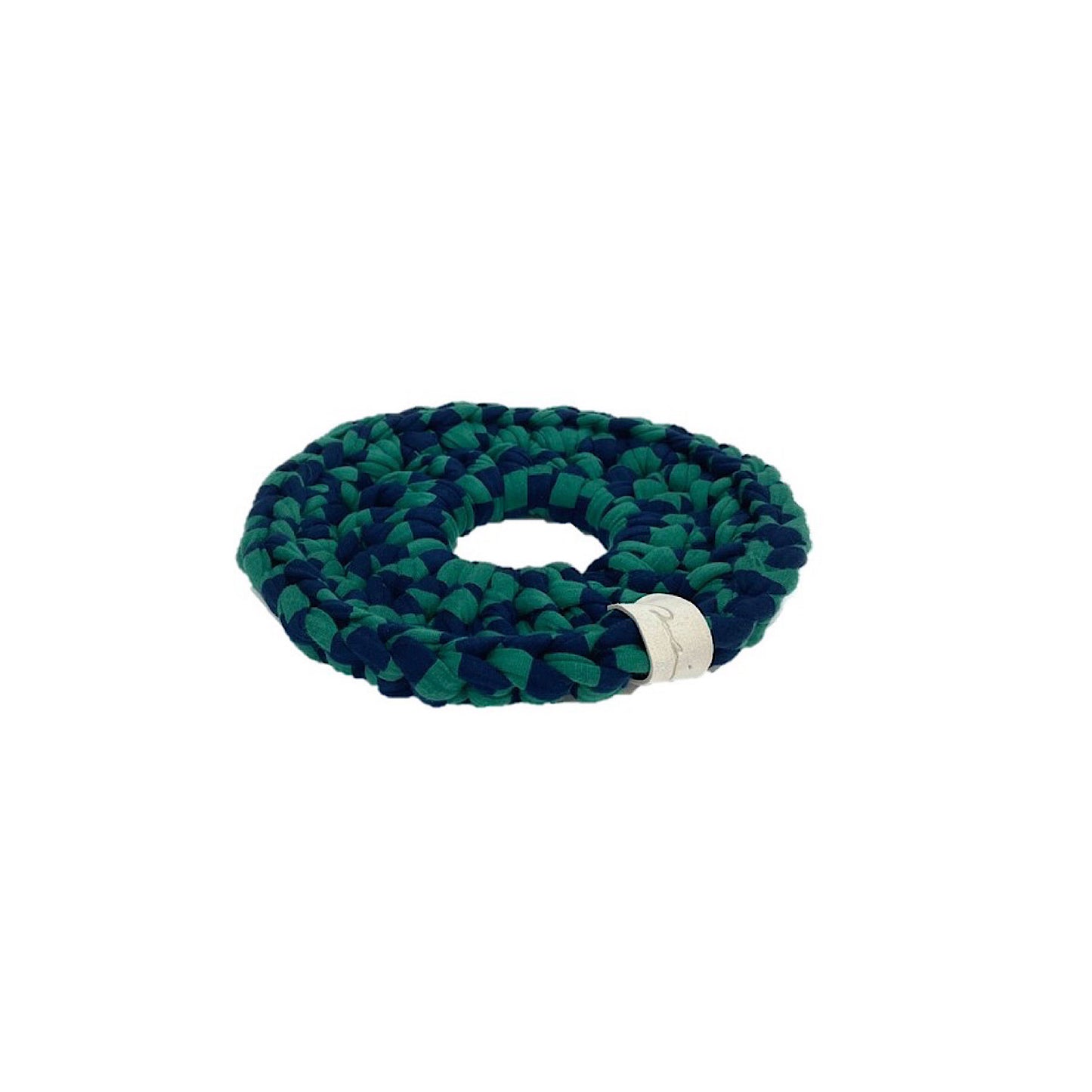 Upcycle pot mat グリーン×ネイビー