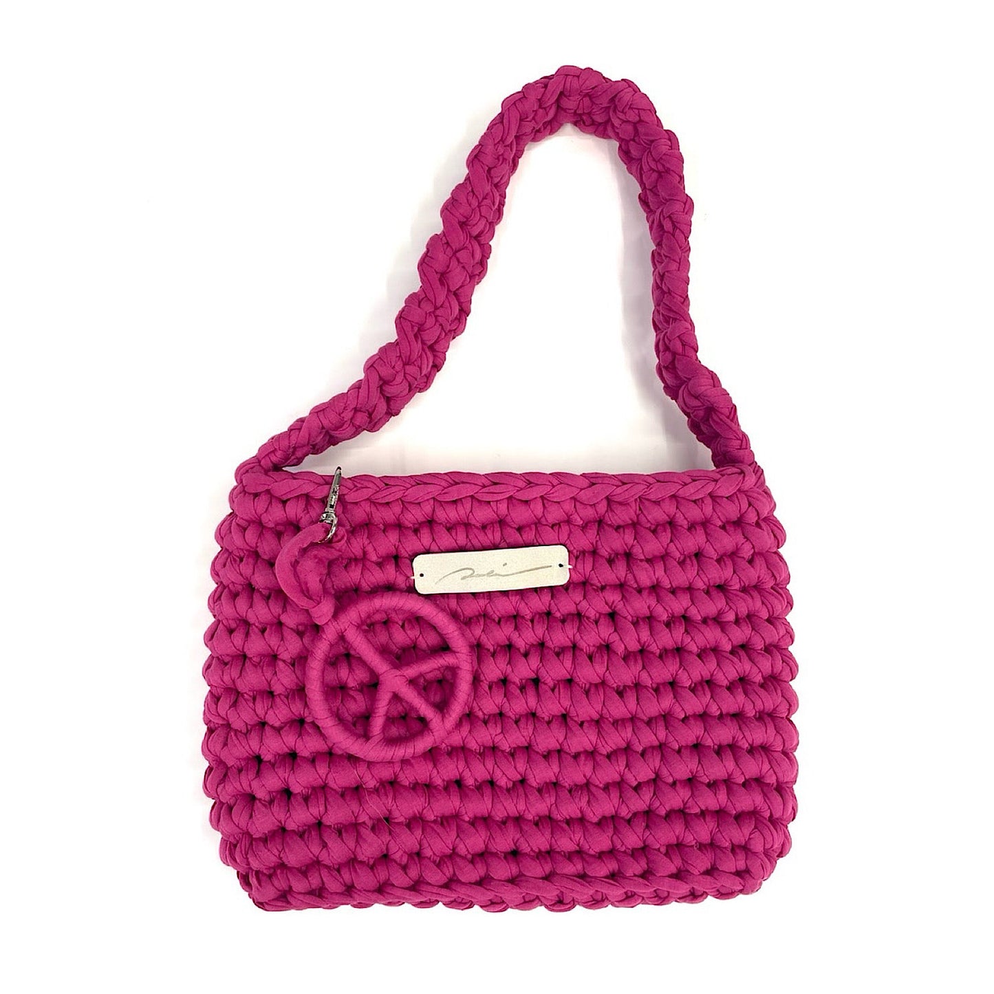 Upcycle Crochet Bag ビビットピンク