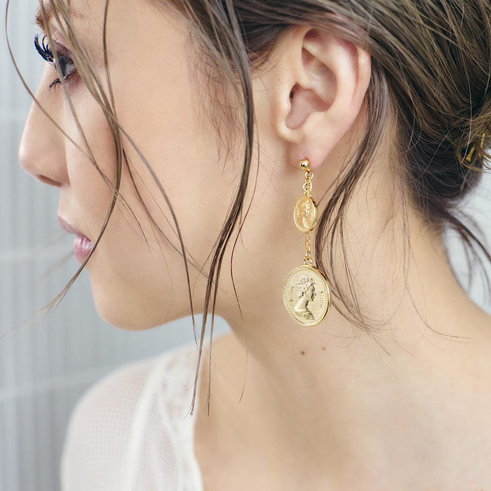 Siiiiii coin pierce / earring