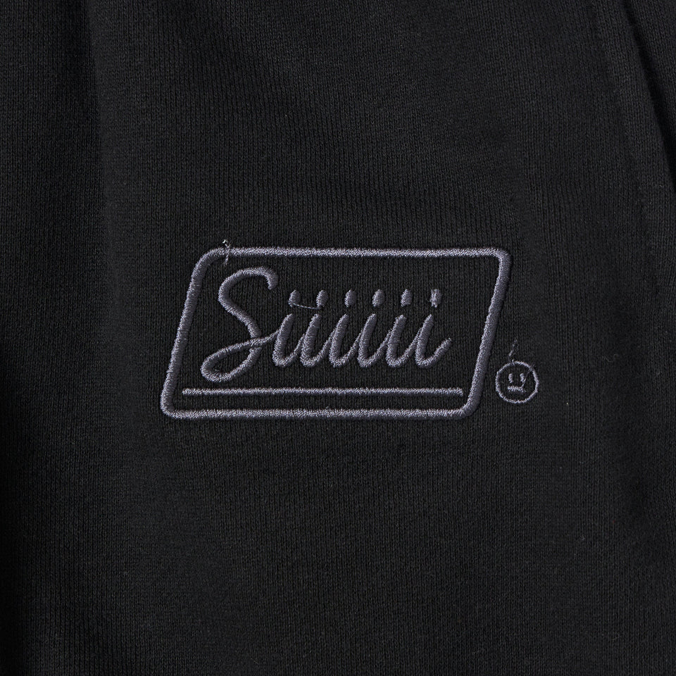 【先行予約受注商品】Solid black sweat pants (Black)