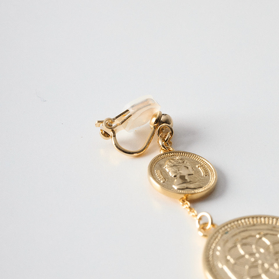 Siiiiii coin pierce / earring