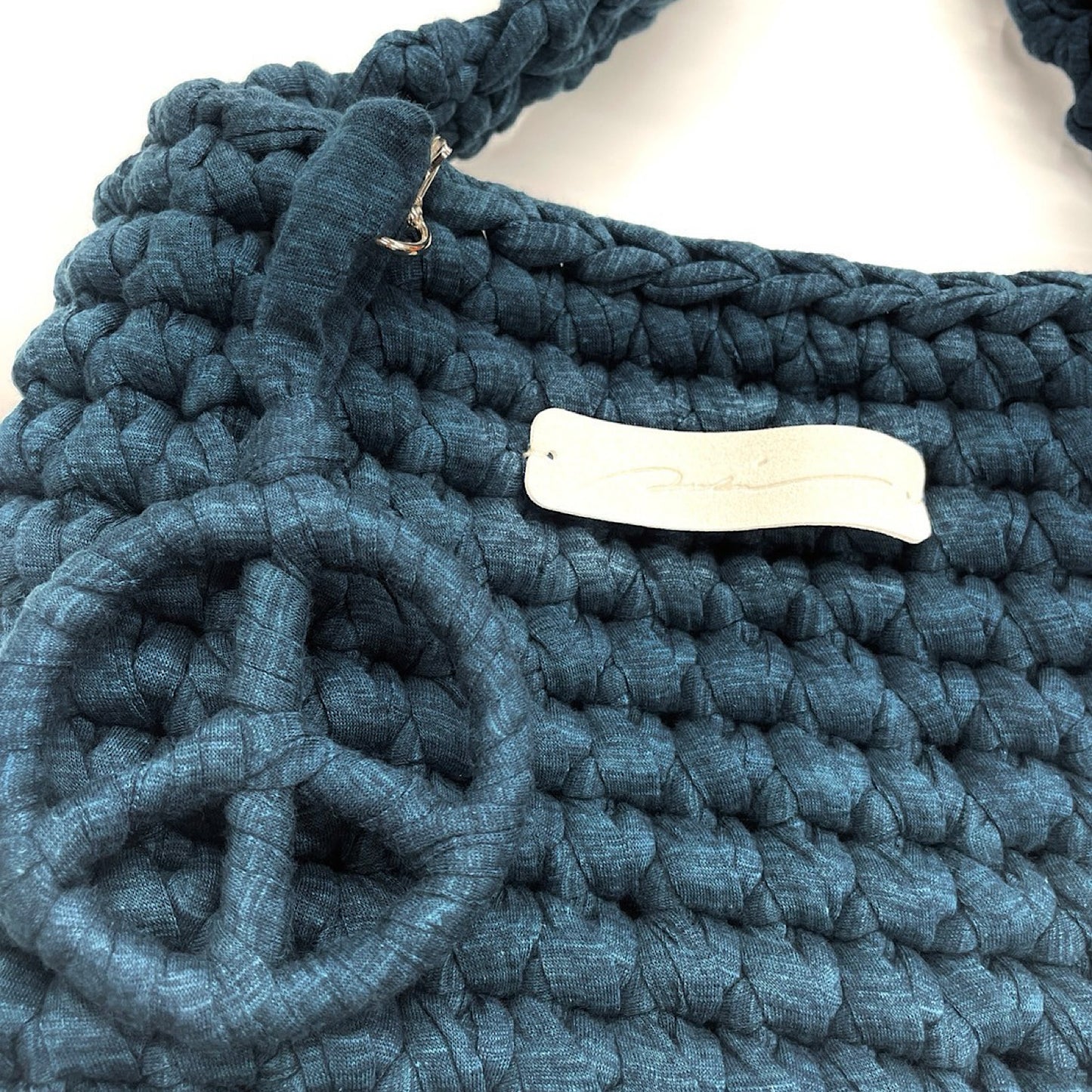 Upcycle Crochet Bag ディープグリーン