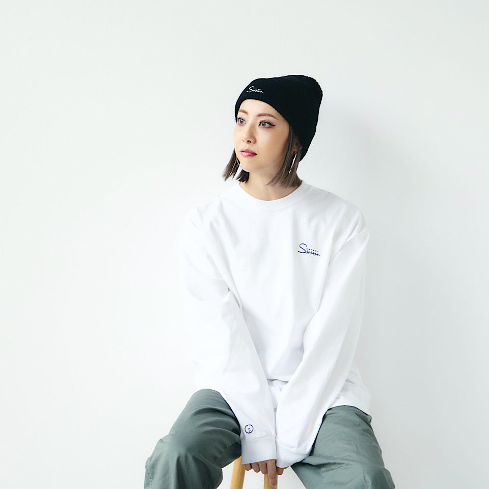 RAKUGAKI Siiiiii logo knit cap