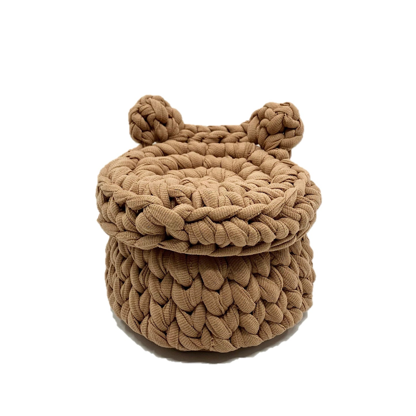 Upcycle KUMAMIMI COVER BOX (M)キャメル