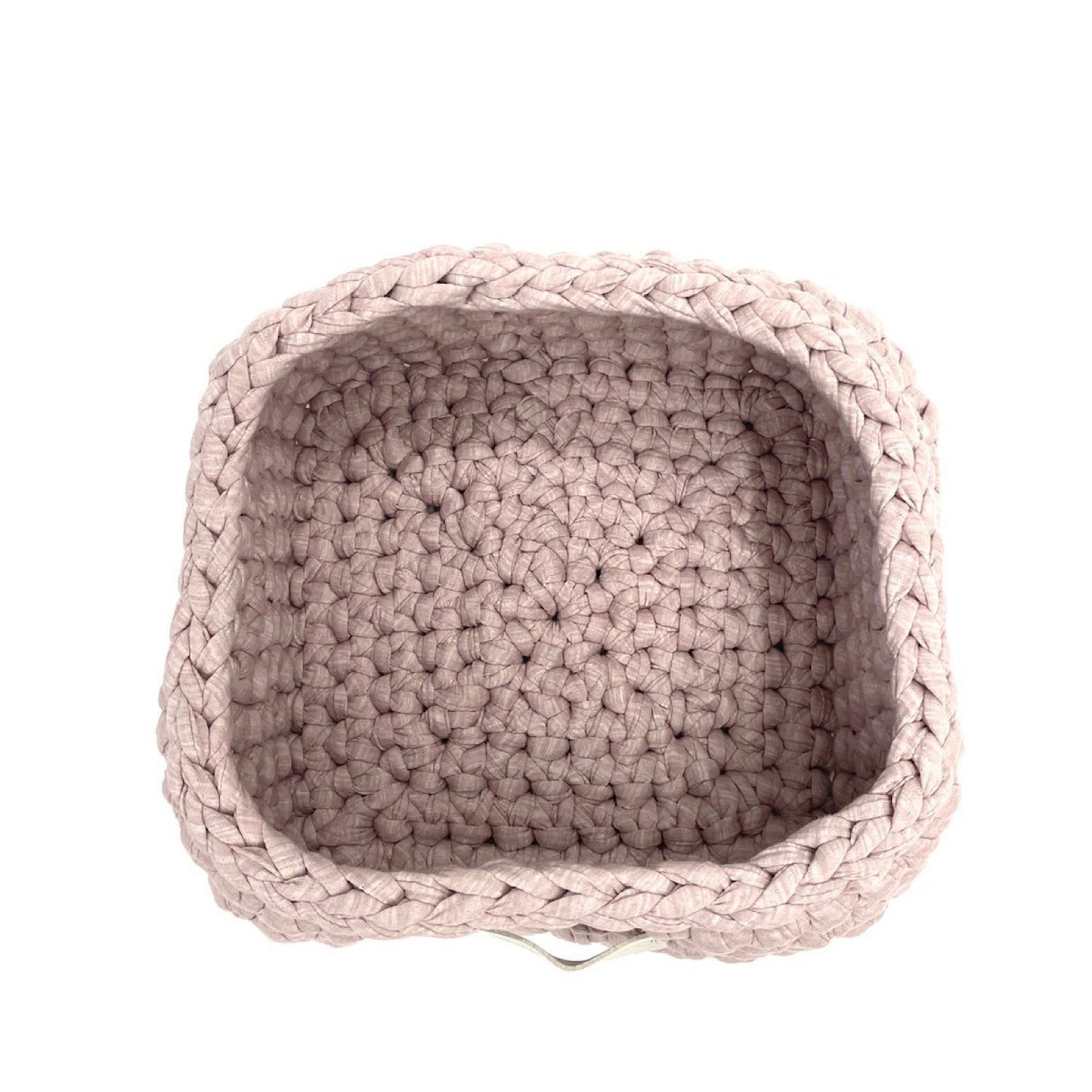 Upcycle SQUARE BOX(M)ピンクベージュ(杢)