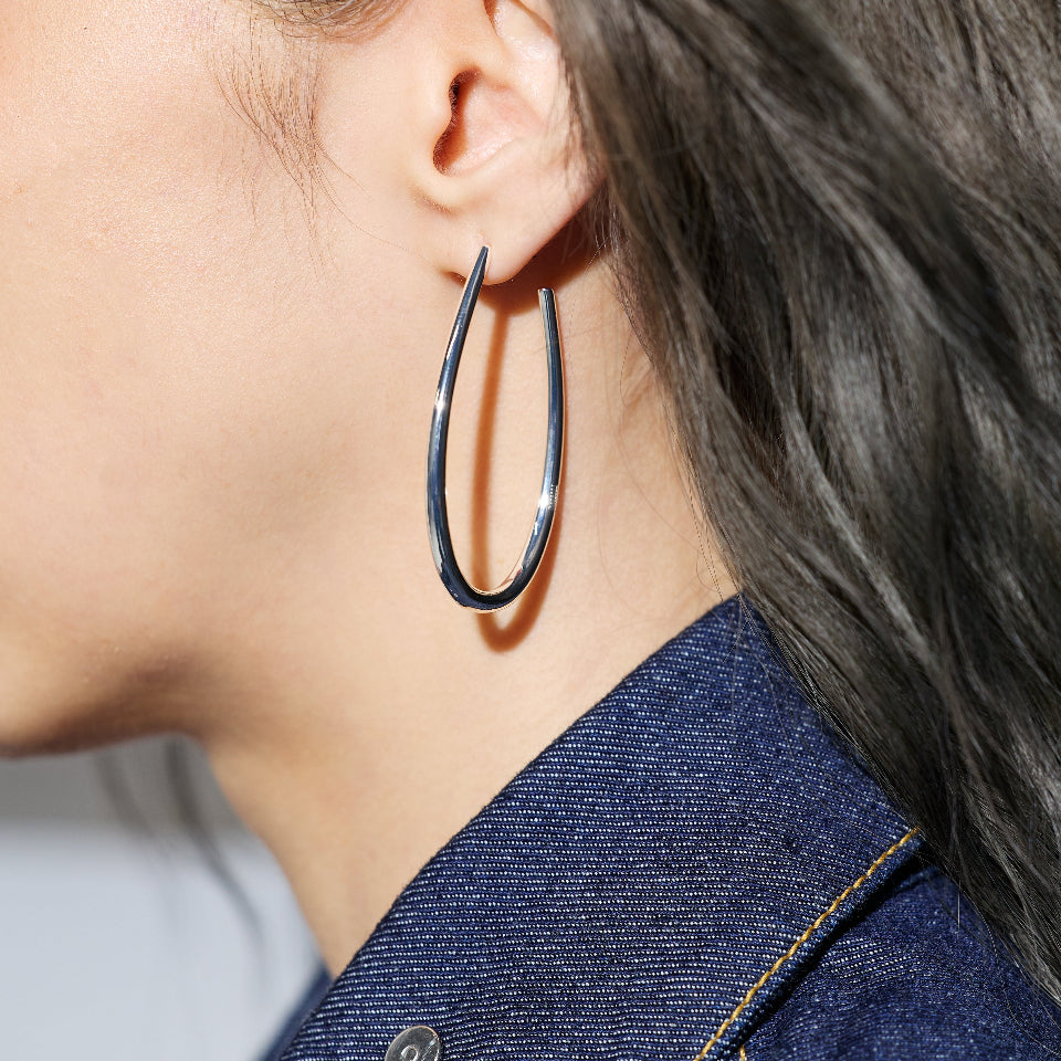 【先行予約受注商品】Long hoop pierce/earring