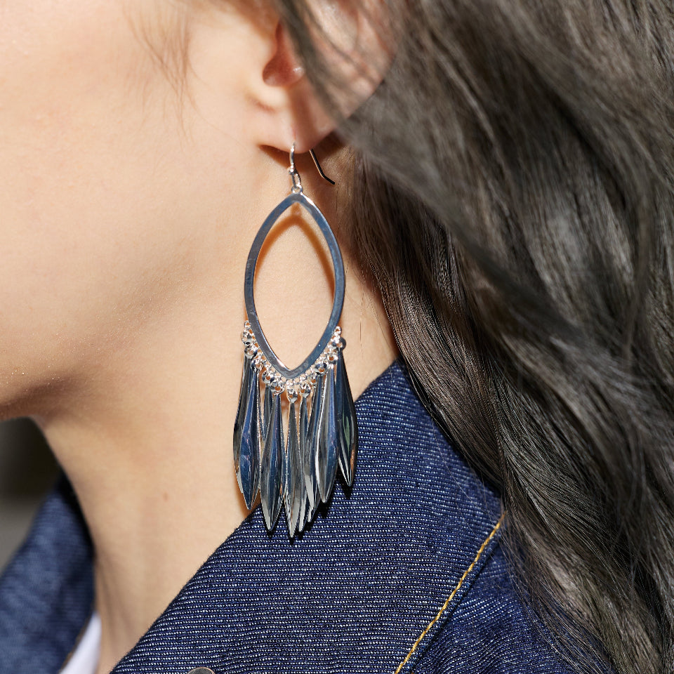 【先行予約受注商品】Metal fringe pierce