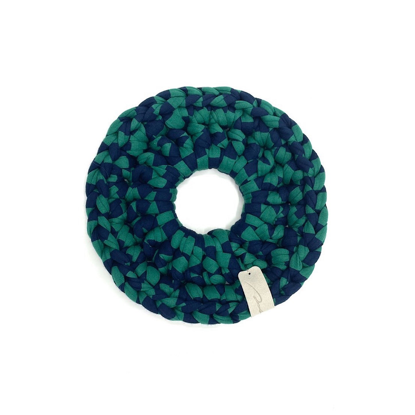 Upcycle pot mat グリーン×ネイビー
