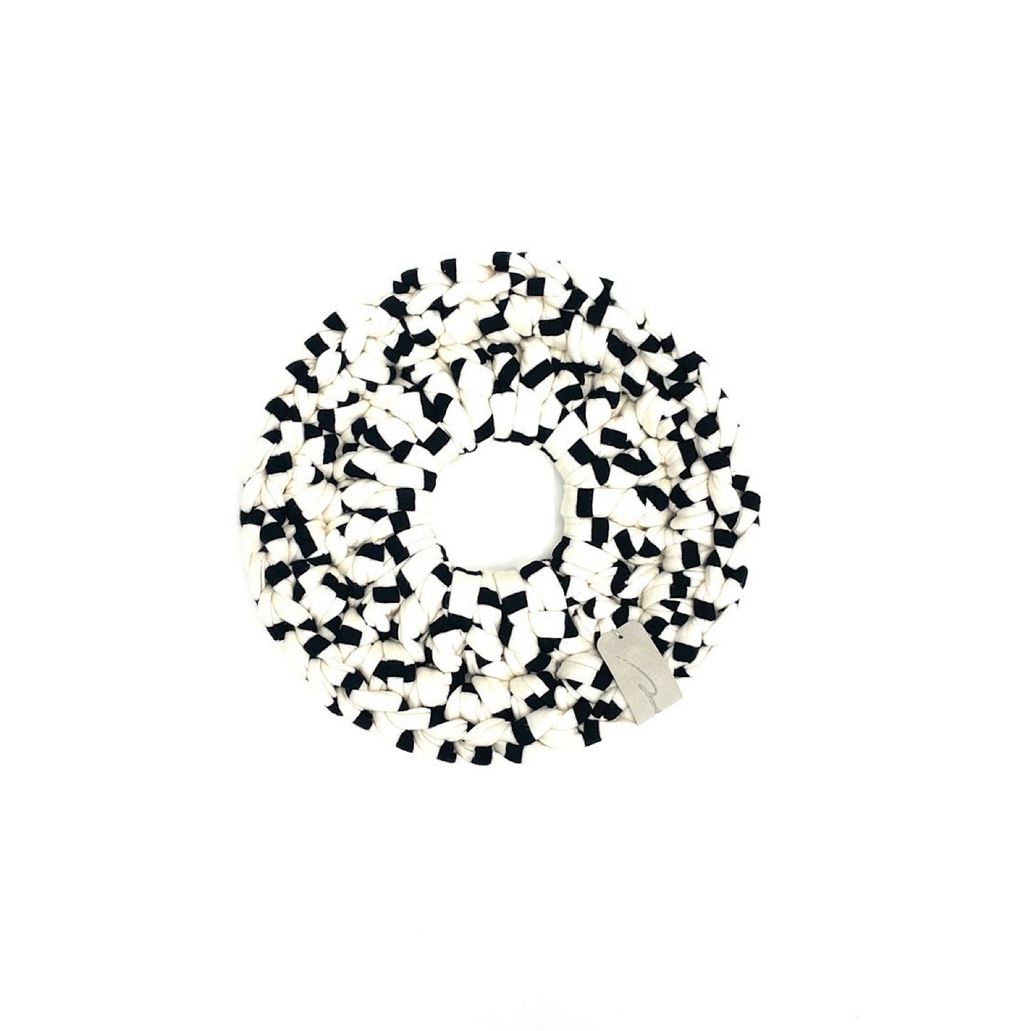 Upcycle pot mat オフホワイト×ブラック