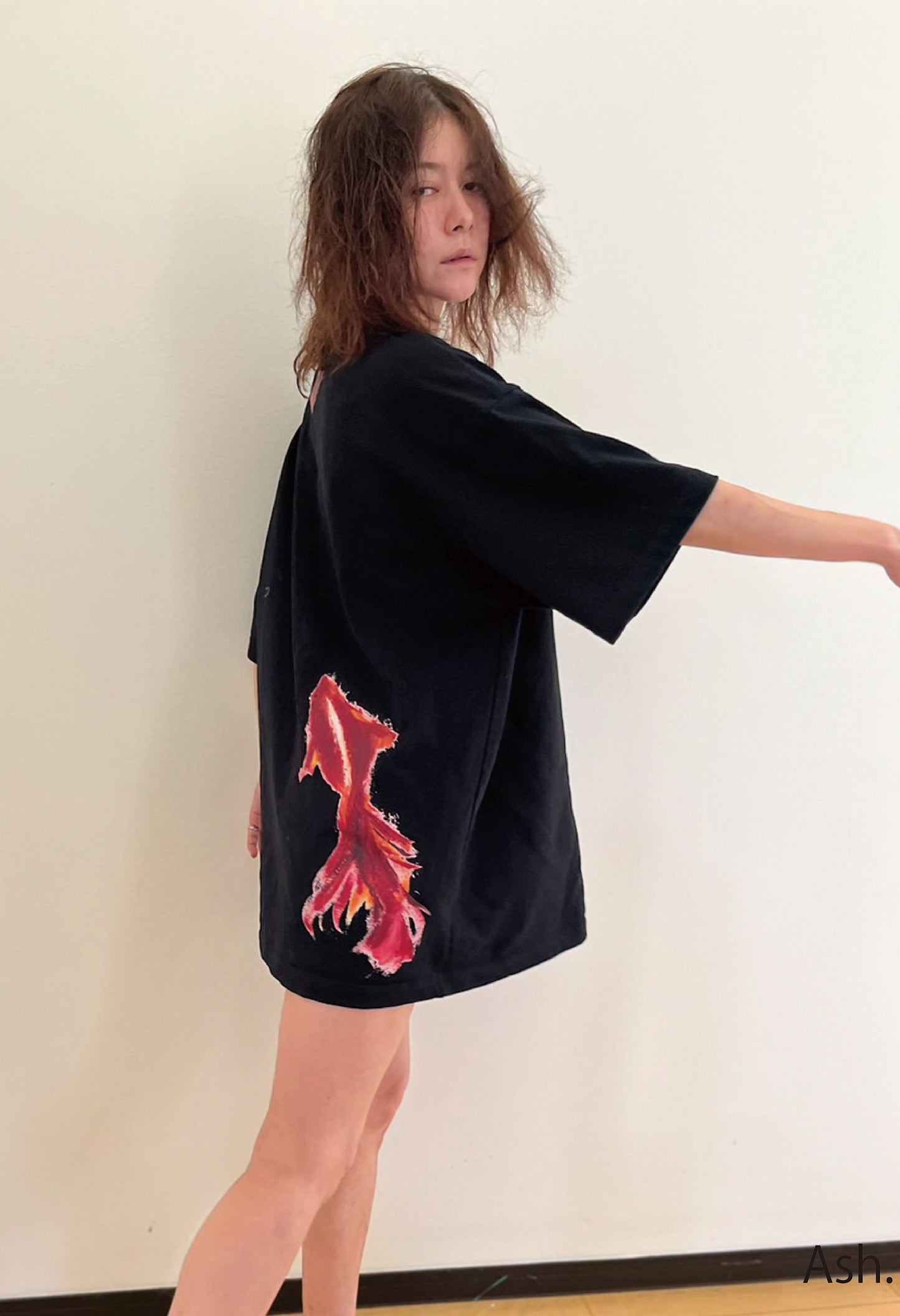 Ash 金魚Tシャツ ホワイト