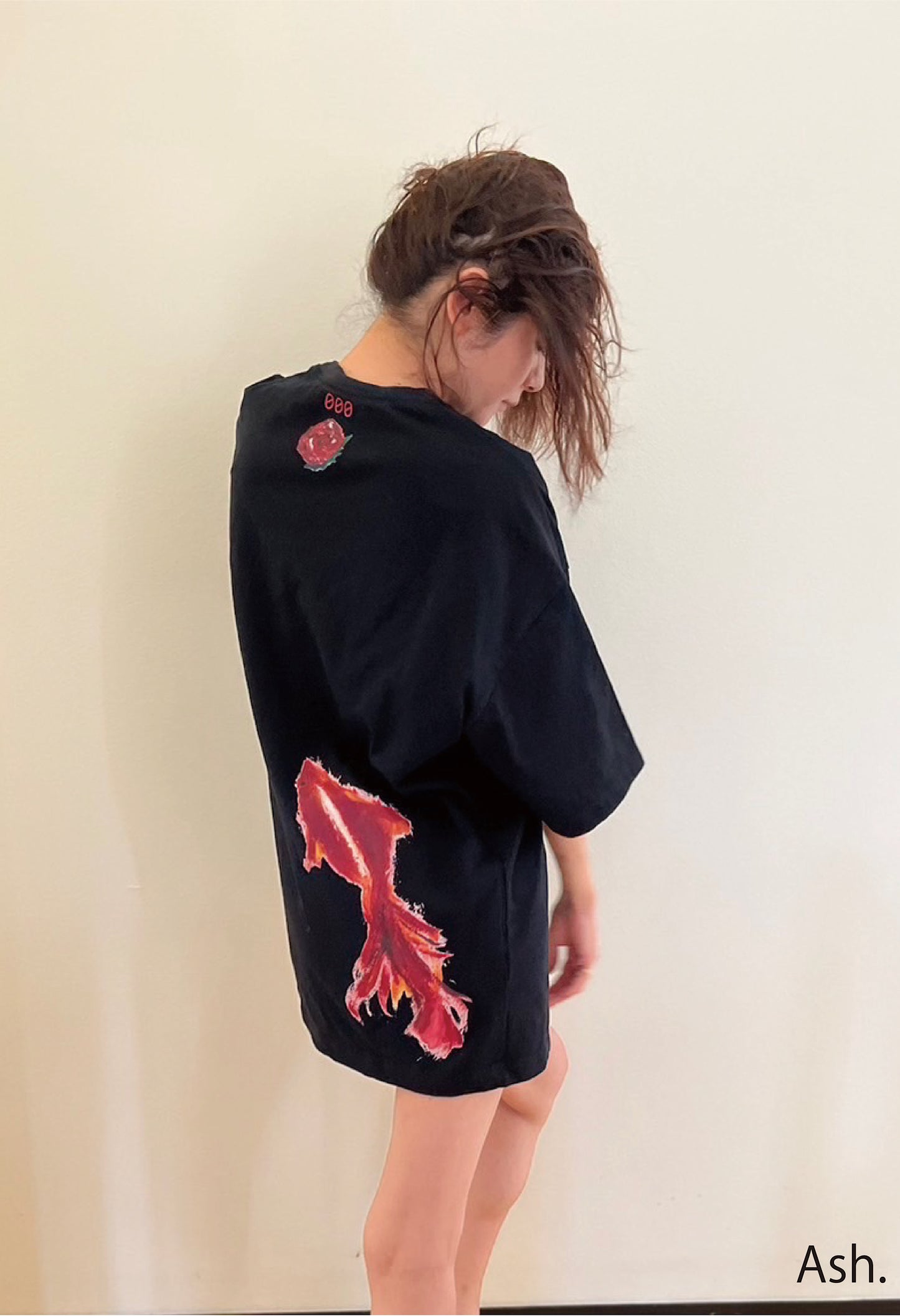 Ash 金魚Tシャツ ホワイト