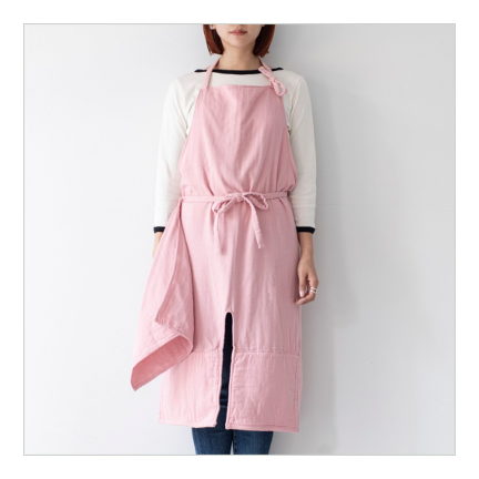 asebi pocketable apron/Pink