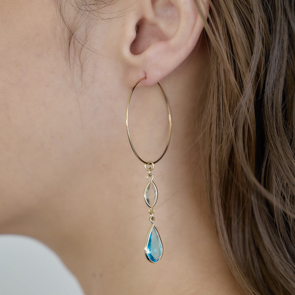 【先行予約受注商品】Glass drop pierce / earring