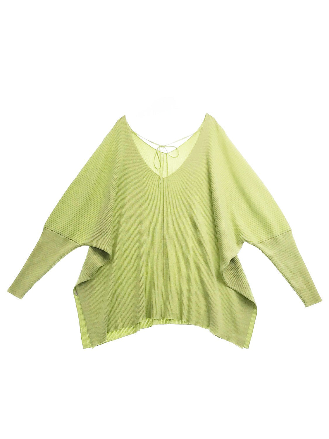 Eco Feel リブニットポンチョ 8171-004-161