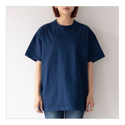 Sustainable tshirt -藍染-
