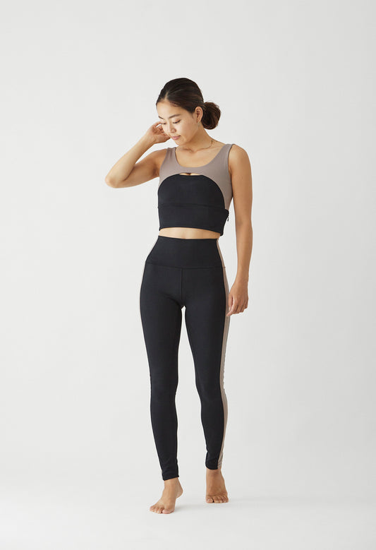 AddElm(add03)  バイカラーサイドラインレギンス 8172-006-222