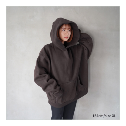 Hooded Sweatshirt-泥染め-