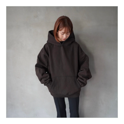 Hooded Sweatshirt-泥染め-
