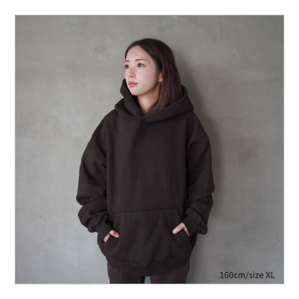 Hooded Sweatshirt-泥染め-