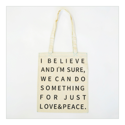 Message Eco  Bag /Blue