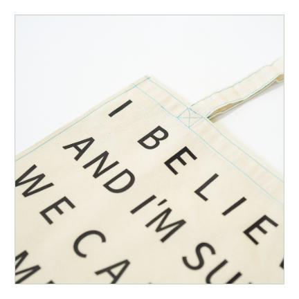 Message Eco Bag /Blue