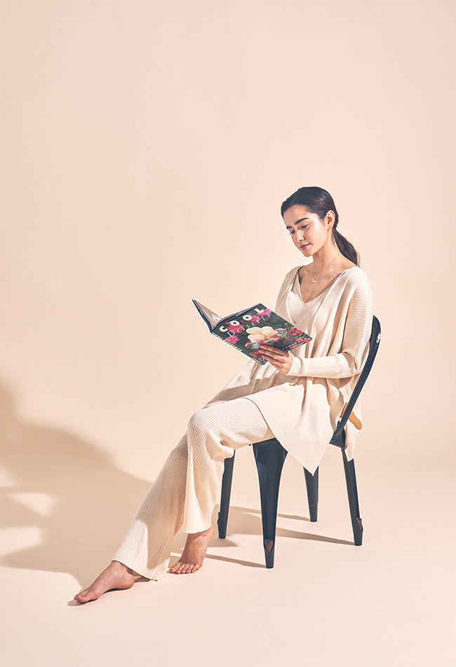 Eco Feel リブニットパンツ 8171-006-162