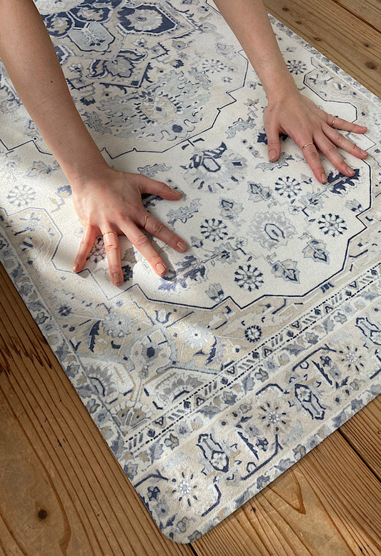 Foggy kilim white Yoga Mat  3mm   8171-012-073