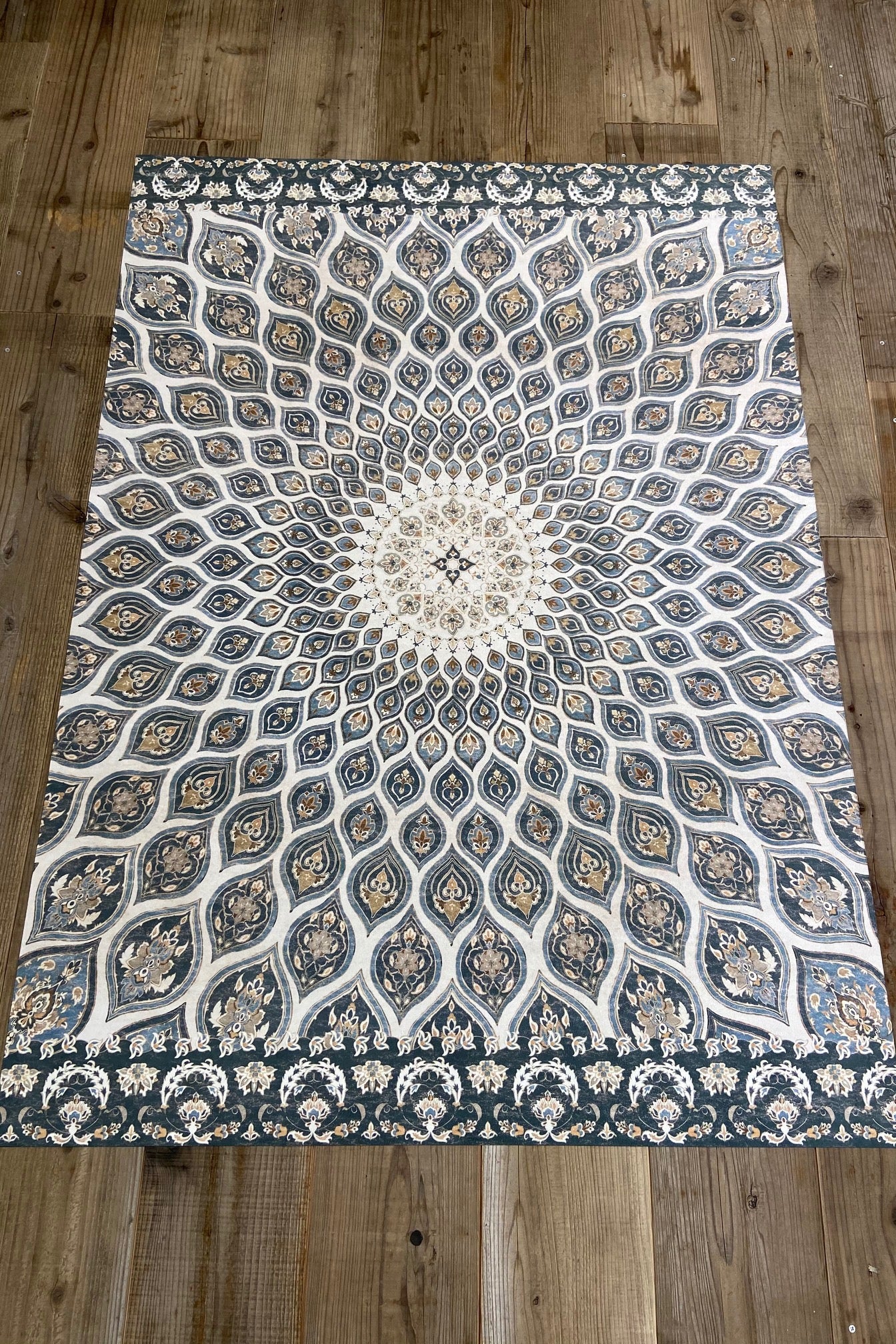Vintage Kilim Navyグランピングマット 1mm