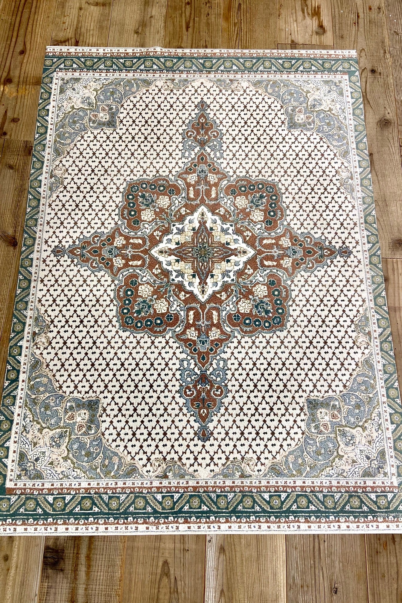 Vintage Kilim Beigeグランピングマット 1mm