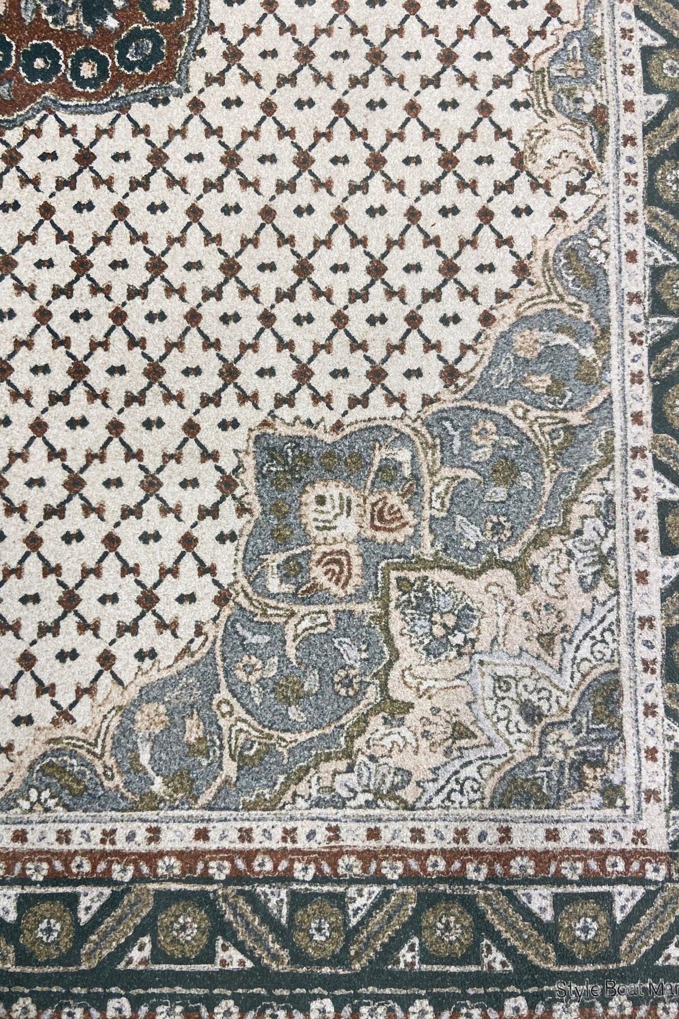 Vintage Kilim Beigeグランピングマット 1mm