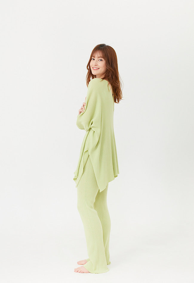 Eco Feel リブニットパンツ 8171-006-162
