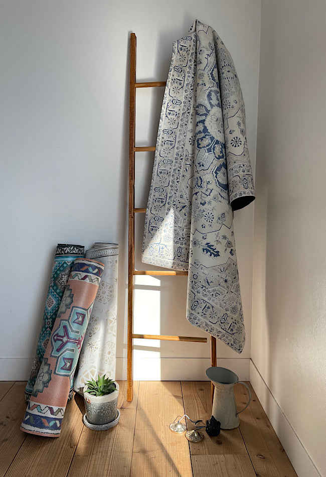 Foggy kilim white Glamping Mat 1mm 8171-012-080