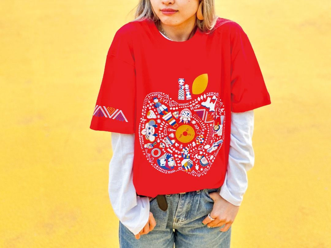 青森✕goen° 【Ring-goen° Tシャツ】(Red)