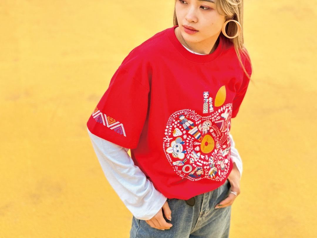 青森✕goen° 【Ring-goen° Tシャツ】(Red)