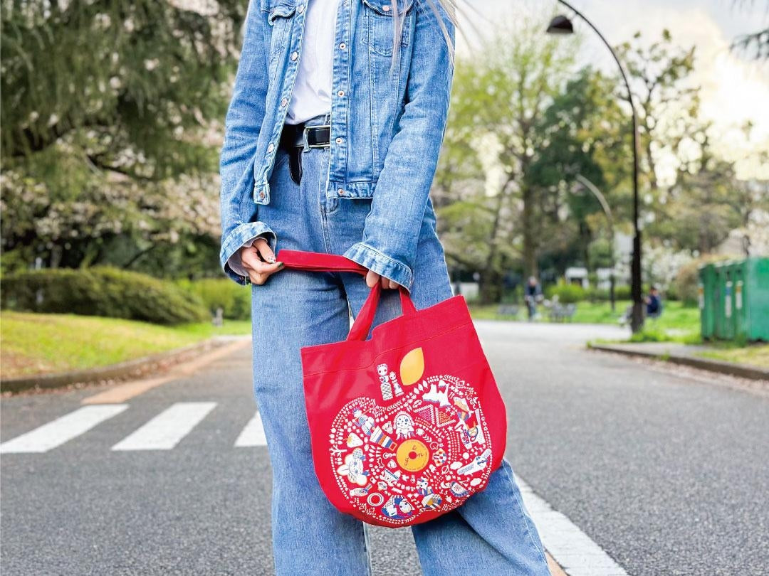 青森✕goen° 【Ring-goen° Tote bag】(Red)