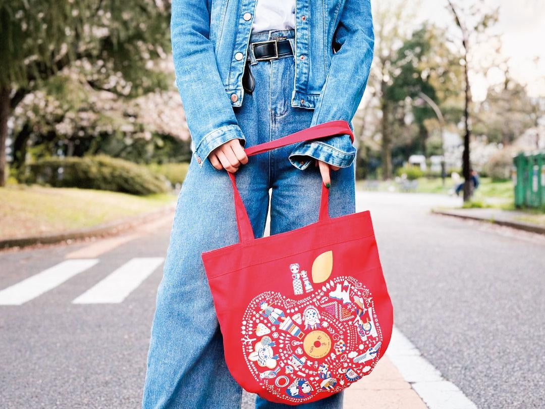青森✕goen° 【Ring-goen° Tote bag】(Red)
