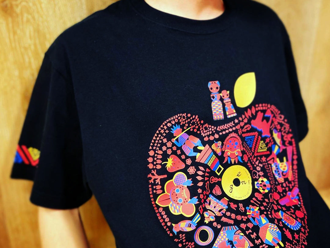 青森✕goen° 【Ring-goen° Tシャツ】(Black)