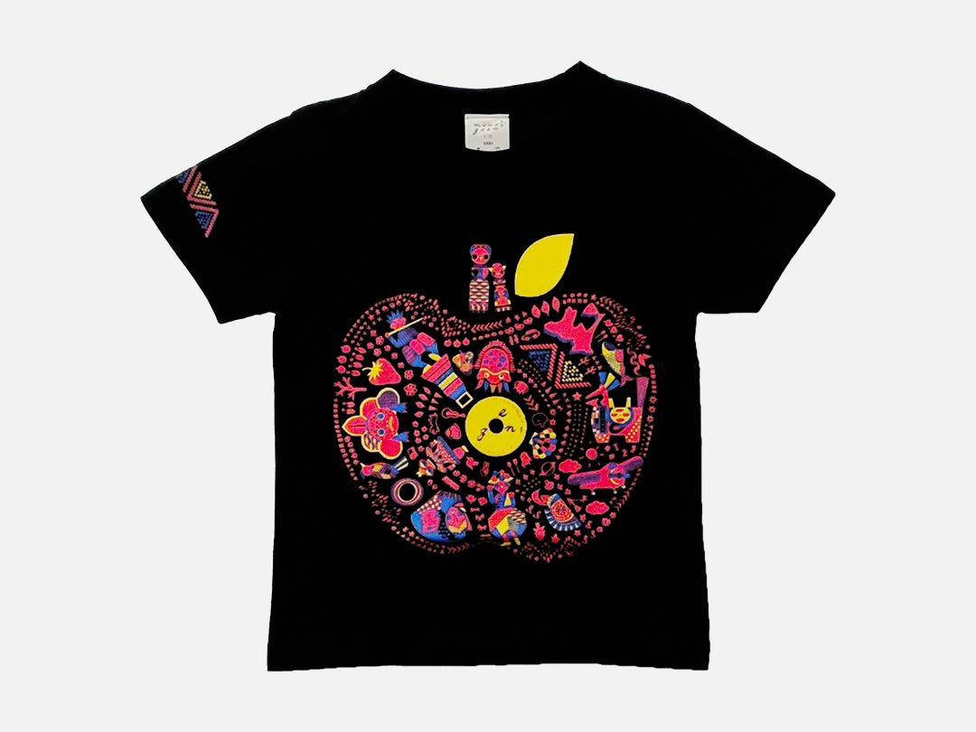 青森✕goen° 【Ring-goen° Tシャツ Kids】(Black)
