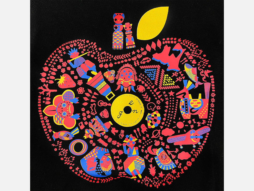 青森✕goen° 【Ring-goen° Tシャツ Kids】(Black)